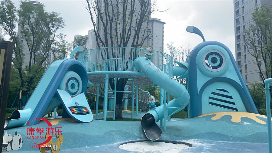 小區戶外兒童不銹鋼滑梯